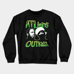 OUTKAST ATLIENS GREEN WHITE Crewneck Sweatshirt